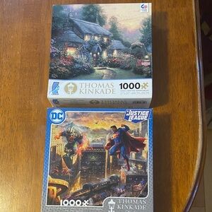 2 Thomas Kinkade Jigsaw Puzzles 
1000 Pieces each